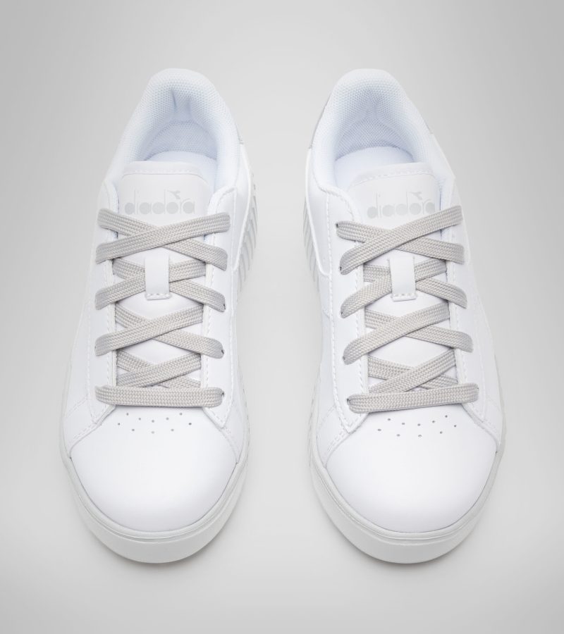 Diadora sneaker λευκό με ασημί