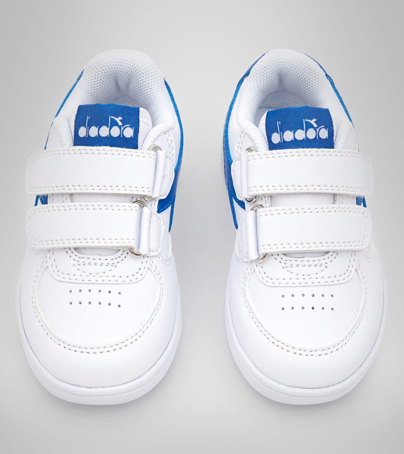 Diadora sneaker white with blue and velcro