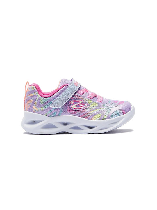 fixedratio 20230324084413 skechers paidika sneakers me fotakia gia koritsi polychroma 302305n lvmt