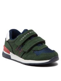 fixedratio 20220929163459 tommy hilfiger paidika sneakers me skrats gia agori prasina t1b9 32490 1450x643