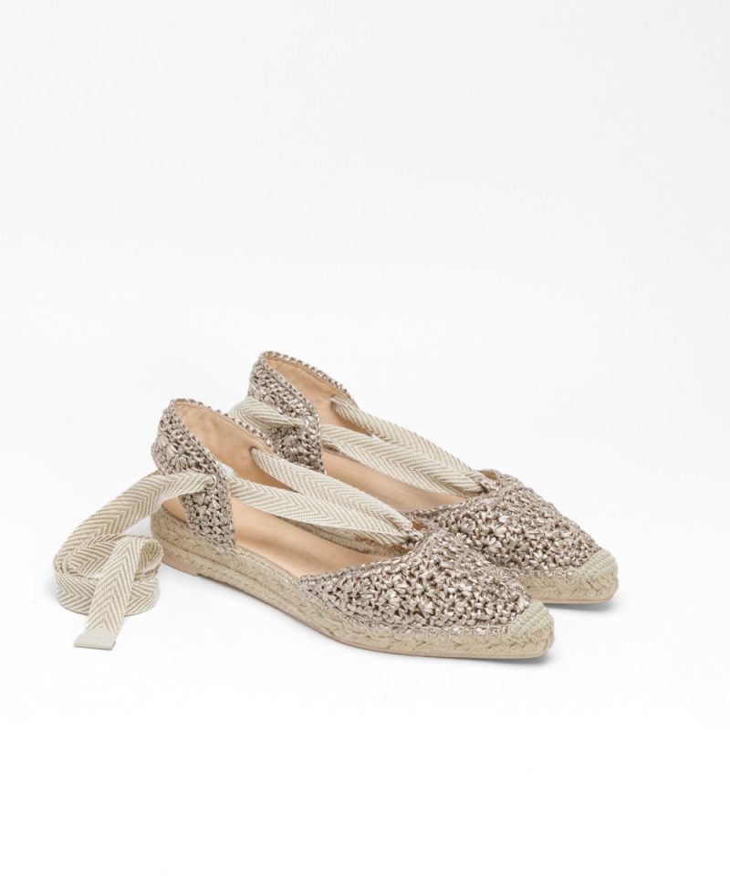 nude handmade raffia crochet lace up espadrilles (2)