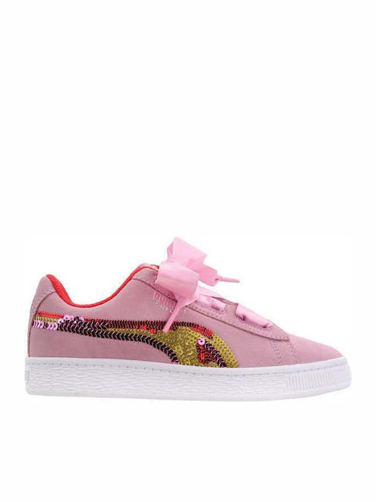 fixedratio 20220520162745 puma paidiko sneaker suede heart gia koritsi roz 368954 01